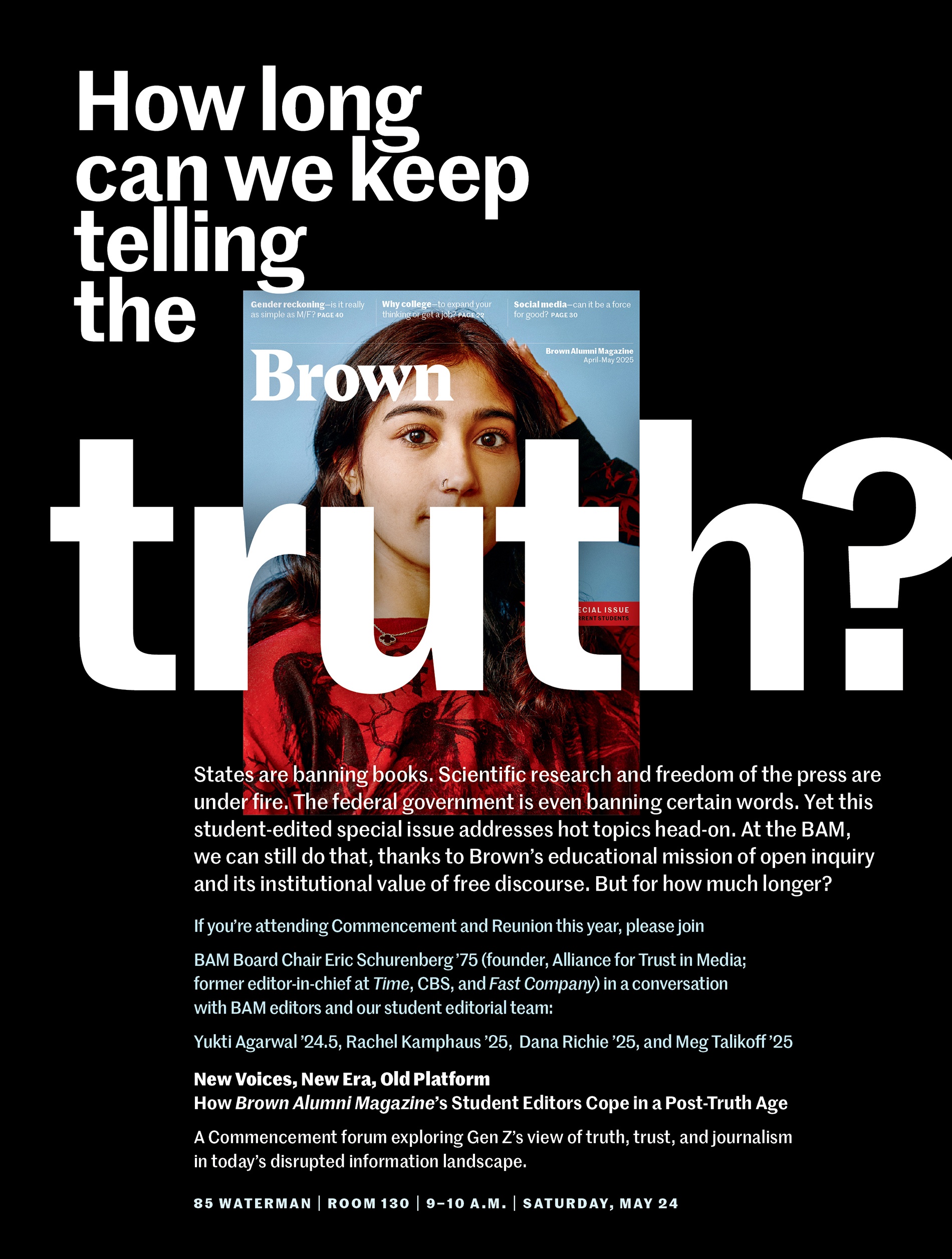 poster advertising the BAM Forum